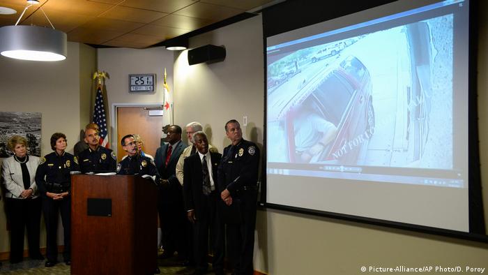 Kalifornien Polizei Pressekonferenz Fall Alfred Olango (Picture-Alliance/AP Photo/D. Poroy)