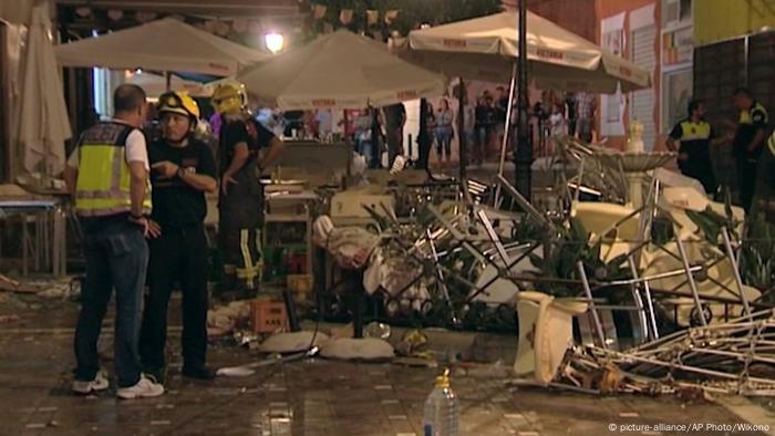 Spanien Explosion in in Malaga (picture-alliance/AP Photo/Wikono)