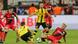 BVB-Profi Gonzalo Castro (2.v.r.) beobachtet den Zweikampf zwischen seinem Mannschaftskollegen Julian Weigl (3.v.l.) und Kevin Kampl (r.) von Bayer Leverkusen (Foto: picture-alliance/AA/I. Fassbender) BVB-Profi Gonzalo Castro (2.v.r.) beobachtet den Zweikampf zwischen seinem Mannschaftskollegen Julian Weigl (3.v.l.) und Kevin Kampl (r.) von Bayer Leverkusen (Foto: picture-alliance/AA/I. Fassbender)