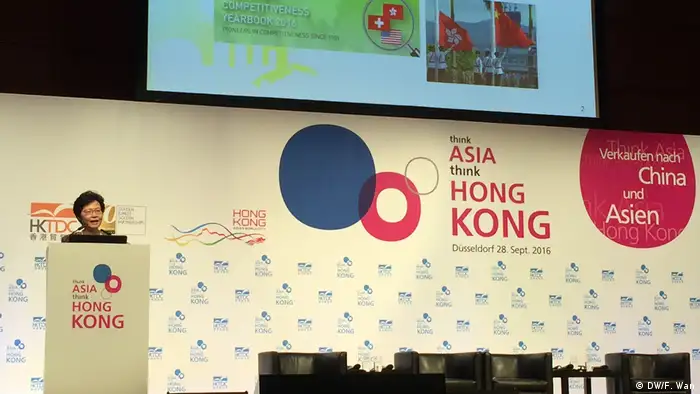 Carrie Lam Veranstaltung Think Asia think Hong Kong in Düsseldorf