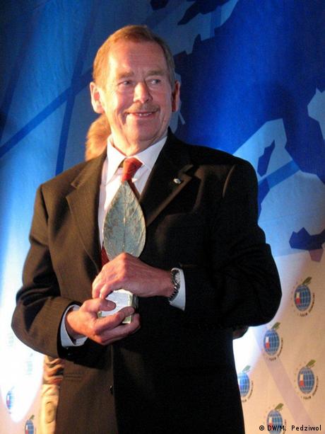 Havel Vaclav at the Economic Forum in 2007, in Krynica