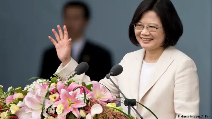 Taiwanesische Präsidentin Tsai Ing-Wen in Taipeh (Getty Images/A. Pon)