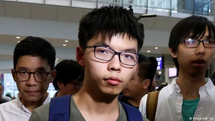 Hongkong Joshua Wong Ankunft nach Ausweisung aus Thailand