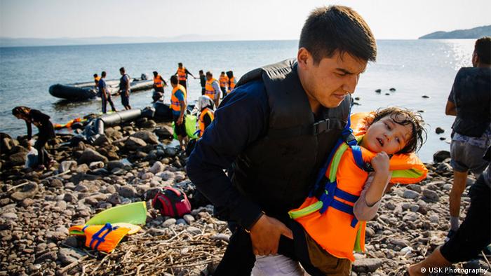 Lesbos, refugee crisis photographed by Yusuke Suzuki, (USK Photography)