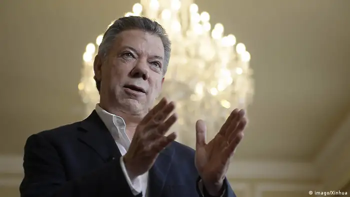 Kolumbien Präsident Juan Manuel Santos (imago/Xinhua)