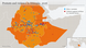 Infografik / Karte Protests and violence in Ethiopia, 2016 Infografik / Karte Protests and violence in Ethiopia, 2016