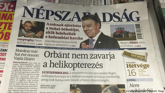 Ungarn Oppositionszeitung Nepszabadsag