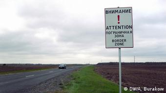 An der Grenze zwischen Weißrussland und Russland