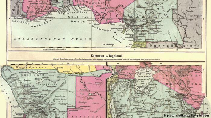 Dt. Kolonien in Afrika Landkarten 1902 (picture-alliance / akg-images)