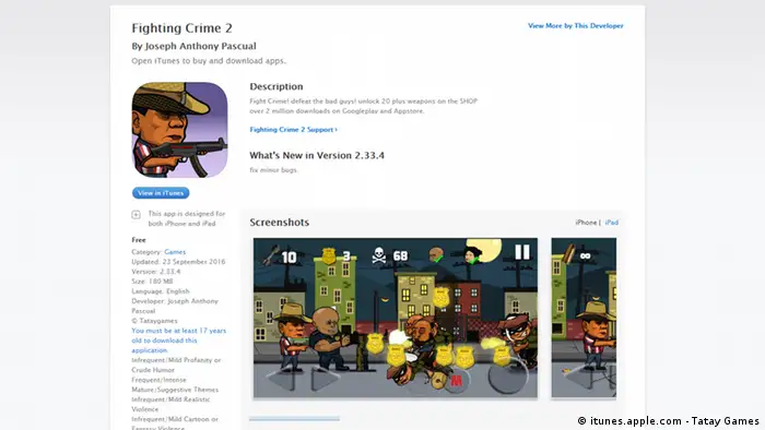 Screenshot Duterte Fighting Crime App