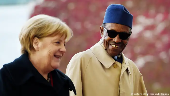 Deutschland Berlin - Merkel trifft auf Muhammadu Buhari im Bundeskanzleramt