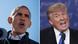 Bildkombo - Barack Obama und Donald Trump Bildkombo - Barack Obama und Donald Trump