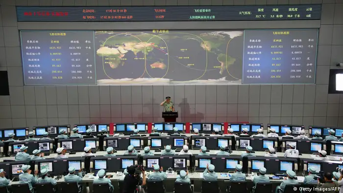 China Jiuquan Space Centre Kontrollraum