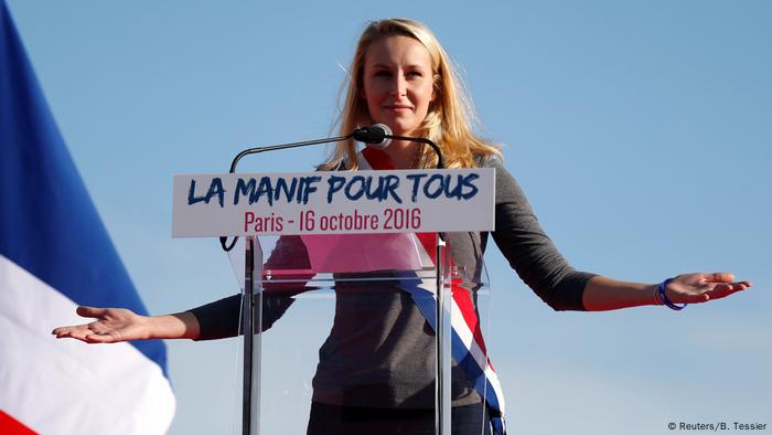 Frankreich Paris Demonstration gegen Homo-Ehe - Front National, Marion Marechal Le Pen (Reuters/B. Tessier)