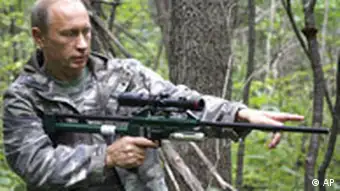 Russland Wladimir Putin auf Tiger Jagd