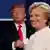 Donald Trump e Hillary Clinton em debate