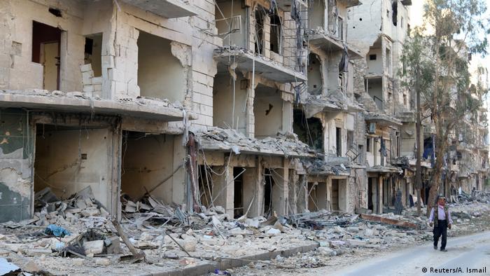 Syrien Aleppo zerstörte Gebäude