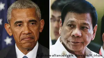 Kombobild Obama Duterte