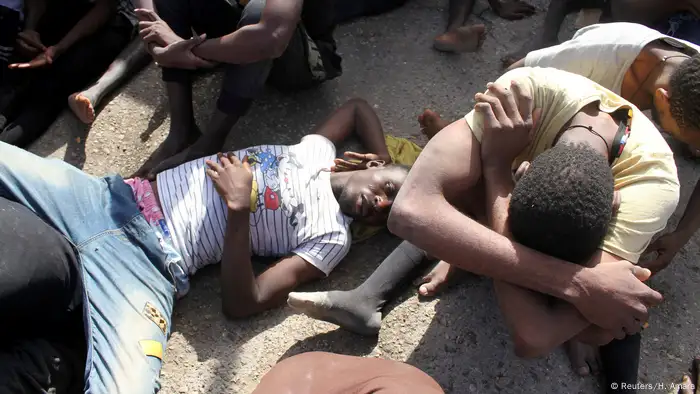 Libyen Tripolis Gerettete Migranten (Reuters/H. Amara)