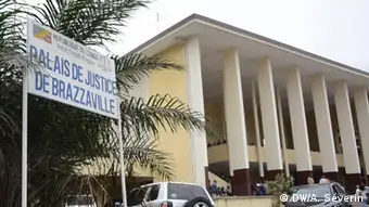 Une vue du bâtiment abritant le palais de justice de Brazzaville