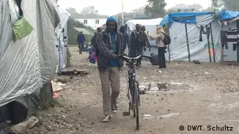 Frankreich Calais Migranten verlasssen den Jungle