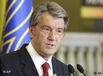 Präsident Juschtschenko gibt sich selbstsicher