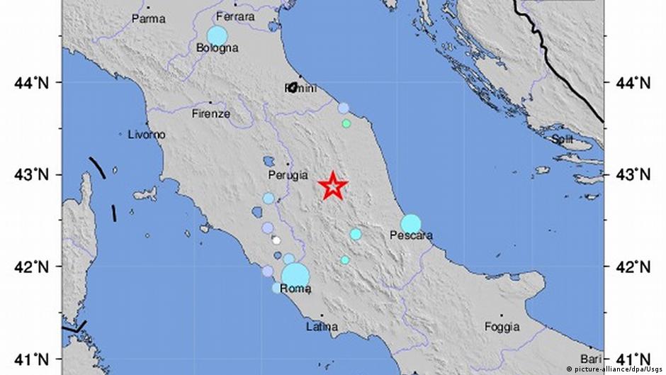 Erdbeben in Mittelitalien Ausmaß unklar DW 26.10.2016