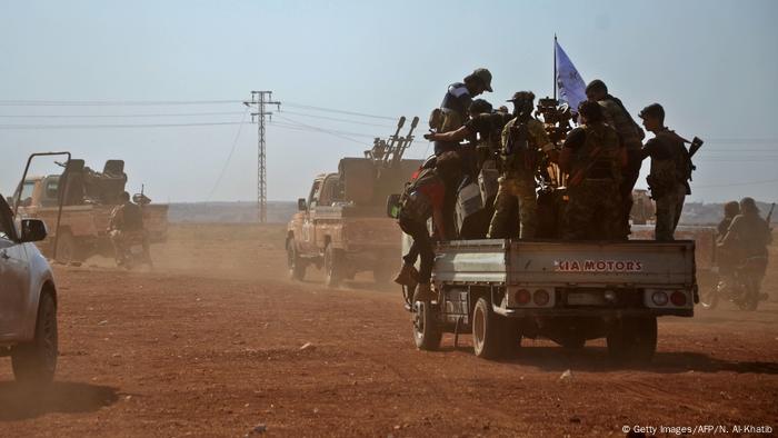 Syrien Beraan Bewaffnete der Free Syrian Army (Getty Images/AFP/N. Al-Khatib)