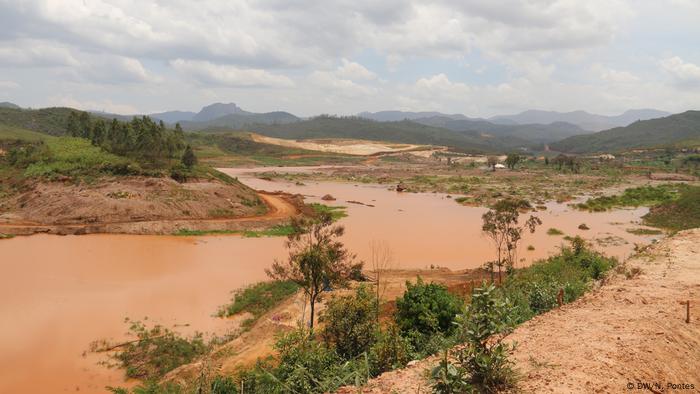 El valle en el que se ubicaba el pueblo de Bento Rodrígues.