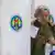A woman casting her vote in Moldova's elections