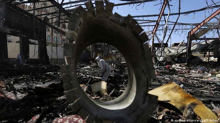 Jemen Luftangriff in Sanaa (picture-alliance/dpa/Y. Arhab)