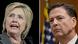Bildkombo Hillary Clinton und James Comey Bildkombo Hillary Clinton und James Comey