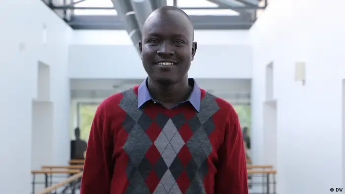 Gabriel Eljack from South Sudan, student of DW Akademie's International Media Studies, photo: DW