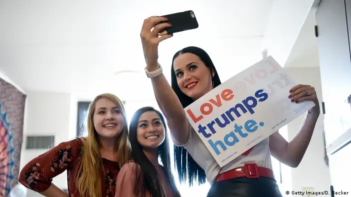 USA Katy Perry Wahlkampagne für Hillary Clinton (Getty Images/D. Becker)