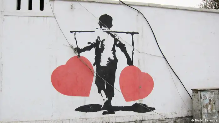 Afghan Banksy (DW/M. Bernabe)