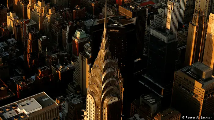USA New York City im Sonnenaufgang - Chrysler Building