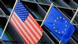 EU and US flags EU and US flags