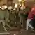 Police intervene in a riot in Hamburg