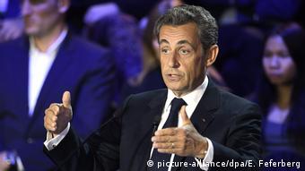 Nicolas Sarkozy during 2017 presidential election debate