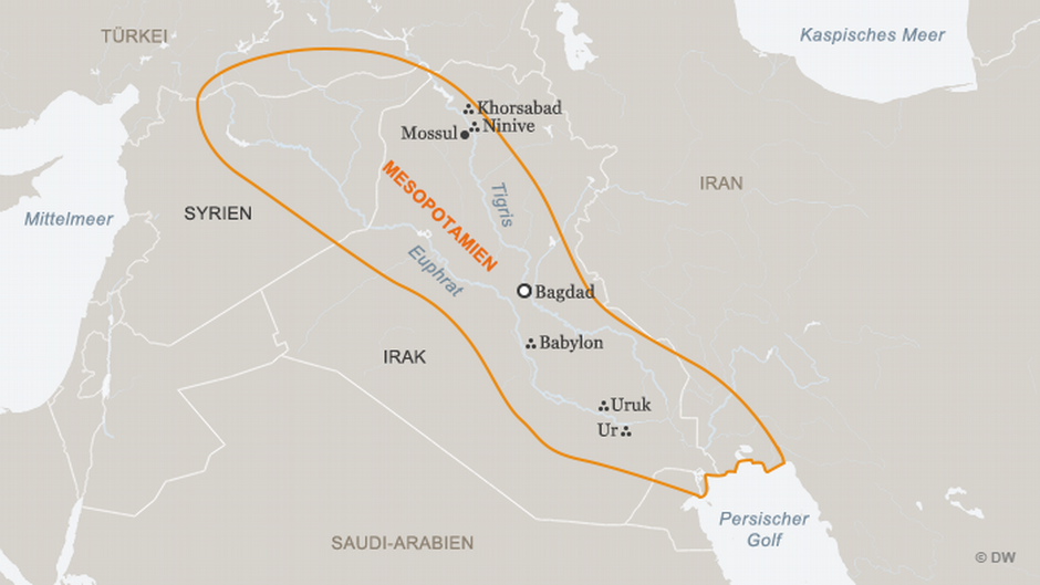 Was ist das heutige mesopotamien