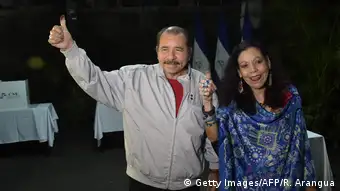 Nicaragua Managua Präsident Ortega Rosaio Murillo
