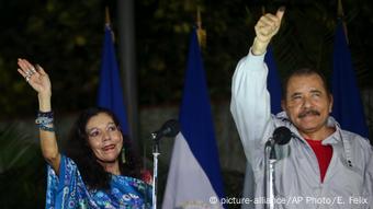 Nicaragua Managua Präsident Ortega und Ehefrau Rosario Murillo