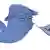 Карикатура: Дональд Трамп в виде символа Twitter - синей птички