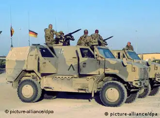 德国联邦国防军在阿富汗北部巡逻