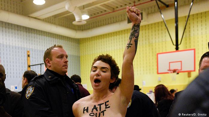 USA Präsidentschaftswahl Femen Protest in New York (Reuters/D. Ornitz )