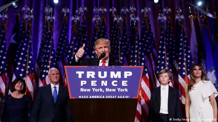US-Präsidentschaftswahl 2016 - Sieg & Rede Donald Trump
