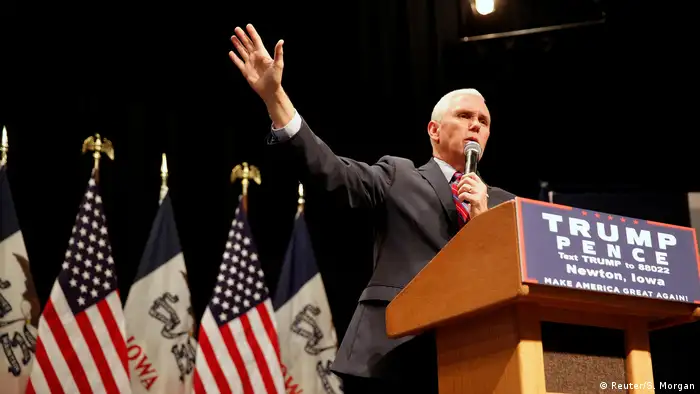 US Wahl Mike Pence Vizepräsident in Newton