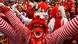 People dressed up as clowns during a Carnival celebration in Cologne People dressed up as clowns during a Carnival celebration in Cologne