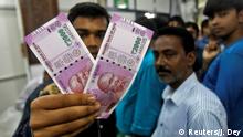 Indien Einführung neuer Währung - neue Rupie