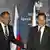 Russian Foreign Minister Sergey Lavrov with Polish counterpart Radek Sikorski